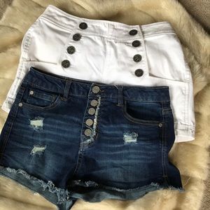 2 Denim Shorts -- Sz 4